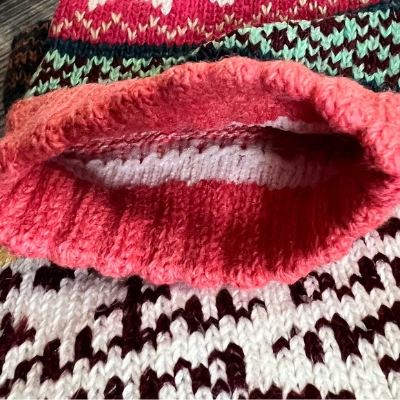 New set of 5 Colorful Patterned Knit Socks winter wool hiking boot socks women’s - Picture 6 of 8